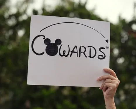 Scores Protest Near Mickey Mouse Company Corporate Offices Concerning ‘Authoritarian’ Kimmel Show Removal